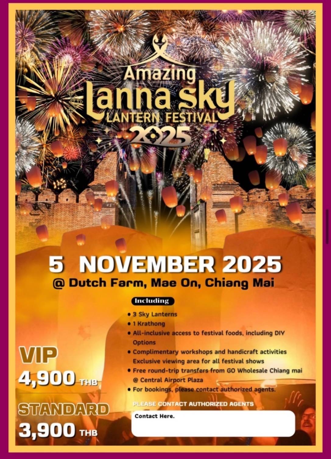 Amazing Lanna Sky Lantern Festival 2025